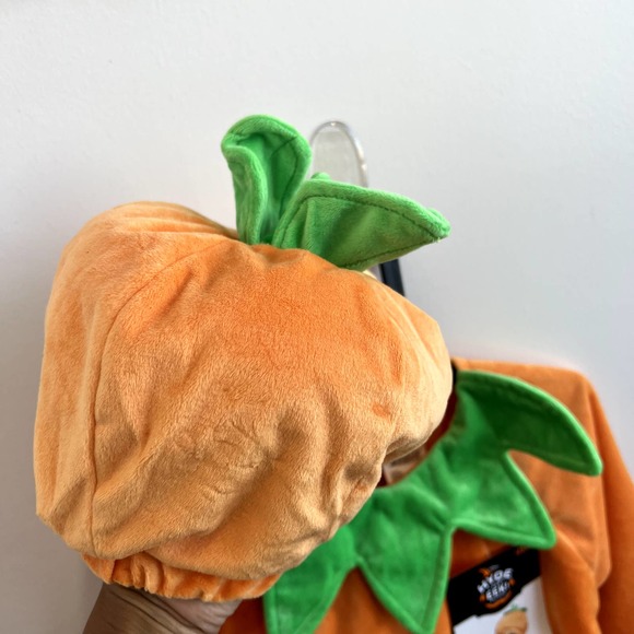 Baby Plush Jack O Lantern Pumpkin Halloween Costume Pullover 12-18 M Hyde EEK - Picture 5 of 7